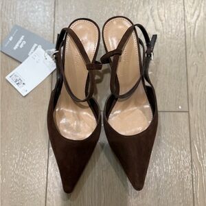 Elegant H&M Brown suede Women's Heels